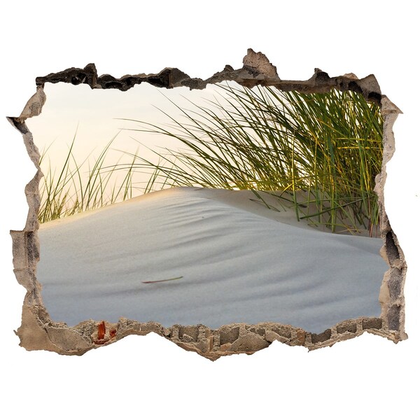 Samoprzylepna dziura na ścianę Dune w świetle zachodu słońca