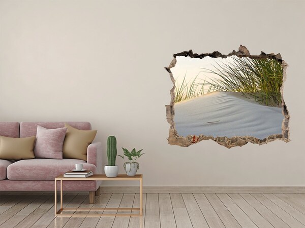 Trampantojo de pared rota efecto profundidad Duna a la luz del atardecer