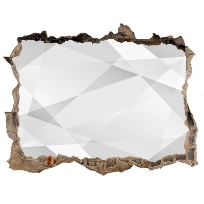 Trampantojo de pared rota efecto profundidad Pared rota con imagen reflejada