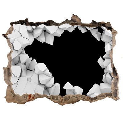 Trampantojo de pared rota efecto profundidad Un muro roto que da al vacío