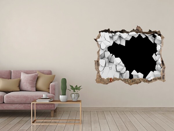 Trampantojo de pared rota efecto profundidad Un muro roto que da al vacío