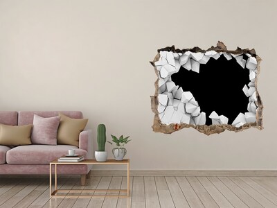 Trampantojo de pared rota efecto profundidad Un muro roto que da al vacío
