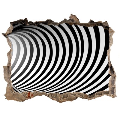 Pegatina agujero en la pared autoadhesiva La ilusión de un túnel giratorio