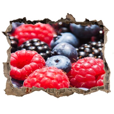 Pegatina agujero en la pared autoadhesiva Explosión de frutas