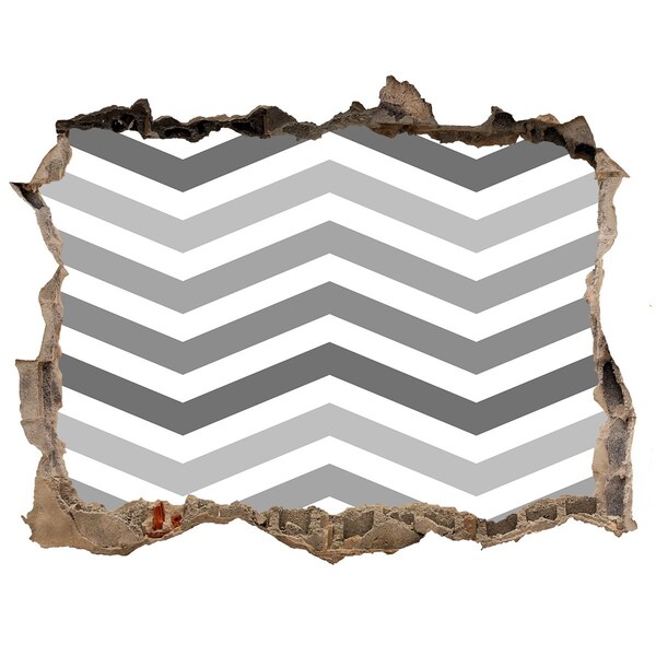 Pegatina agujero en la pared autoadhesiva Muro de Chevron roto