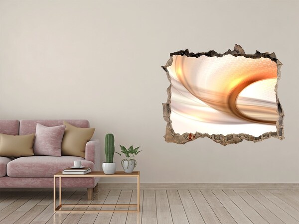 Trampantojo de pared rota efecto profundidad Diseño interior moderno