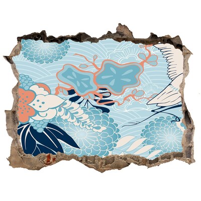 Trampantojo de pared rota efecto profundidad El mundo submarino de los corales