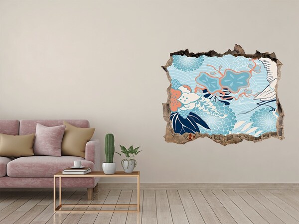 Trampantojo de pared rota efecto profundidad El mundo submarino de los corales