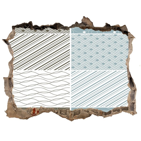 Trampantojo de pared rota efecto profundidad Patrones en la pared