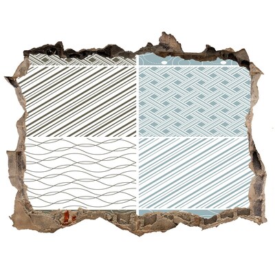 Trampantojo de pared rota efecto profundidad Patrones en la pared