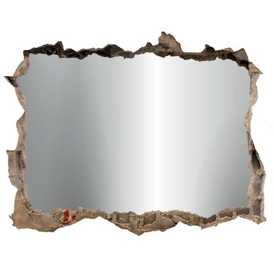 Fototapeta dziura na ścianę Złamana ściana z lustrem