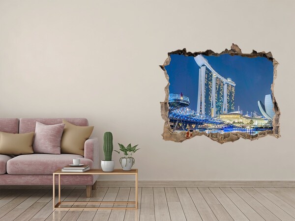 Trampantojo de pared rota efecto profundidad Arquitectura moderna en Singapur