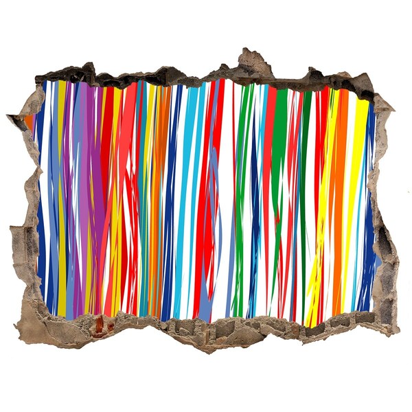 Pegatina agujero en la pared autoadhesiva Una explosión colorida de creatividad