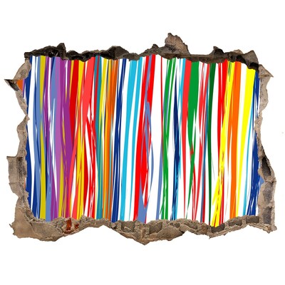 Dziura 3d fototapeta naklejka Kolorowy wybuch kreatywności