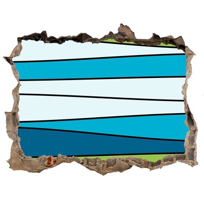 Dziura 3d fototapeta naklejka Abstrakcyjne Wnętrze Muru