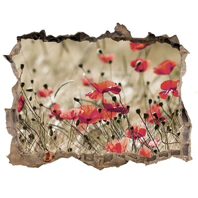 Trampantojo de pared rota efecto profundidad Un paraíso floral entre el hormigón