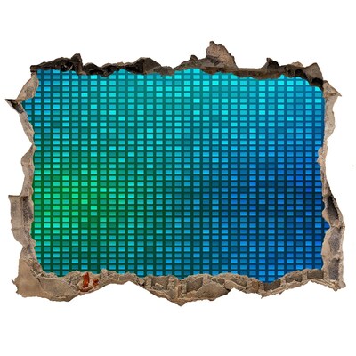 Pegatina de vinilo agujero 3d para pared El mundo submarino de los sonidos