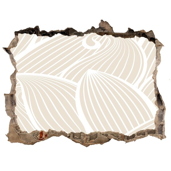 Pegatina de vinilo agujero 3d para pared Patrón abstracto en la pared