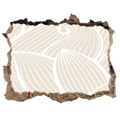 Pegatina de vinilo agujero 3d para pared Patrón abstracto en la pared