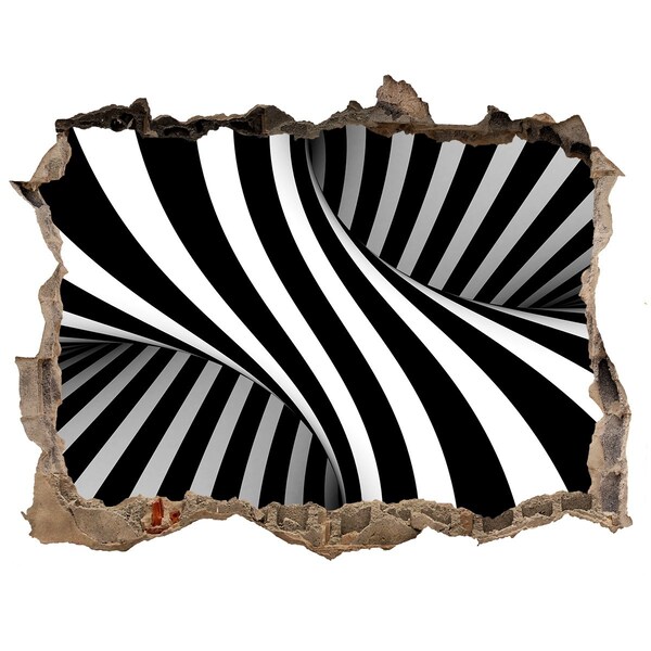 Dziura 3d fototapeta na ścianę Złudzenie optyczne w ścianie