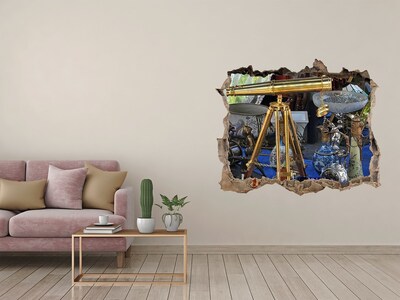 Trampantojo de pared rota efecto profundidad Antigüedades en una tienda misteriosa