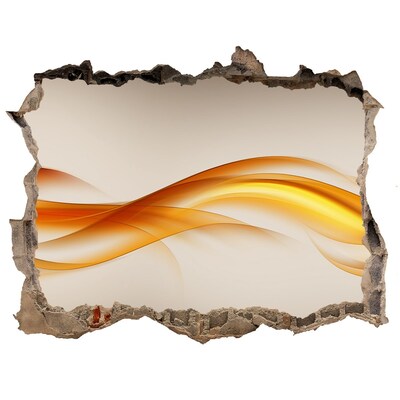 Pegatina agujero en la pared autoadhesiva Una ola de colores en el hormigón