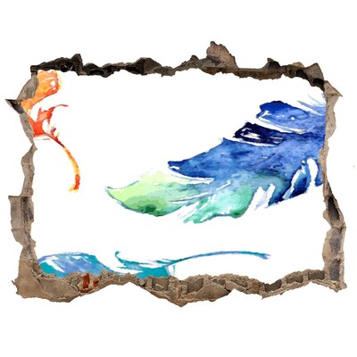 Pegatina agujero en la pared autoadhesiva Océano tropical