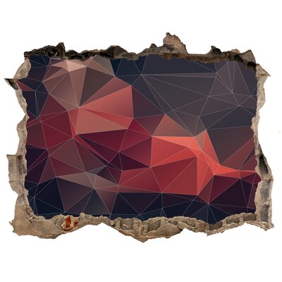 Pegatina de vinilo agujero 3d para pared Agujero abstracto en la pared