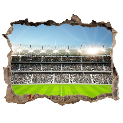 Samoprzylepna dziura na ścianę naklejka Stadion piłkarski w akcji