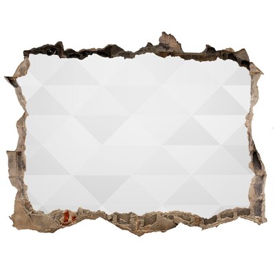 Vinilo pared rota 3d efecto realista Un muro en ruinas con vistas al vacío