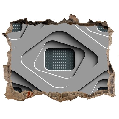 Trampantojo de pared rota efecto profundidad Diseño moderno en hormigón