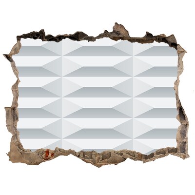 Pegatina de vinilo agujero 3d para pared Pared 3D moderna