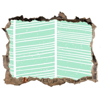 Pegatina agujero en la pared autoadhesiva Muro verde en estilo escandinavo