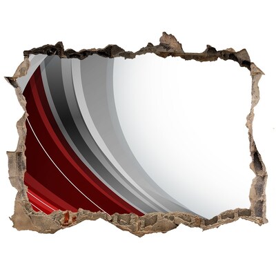 Pegatina agujero en la pared autoadhesiva Una pared dañada con efecto de profundidad