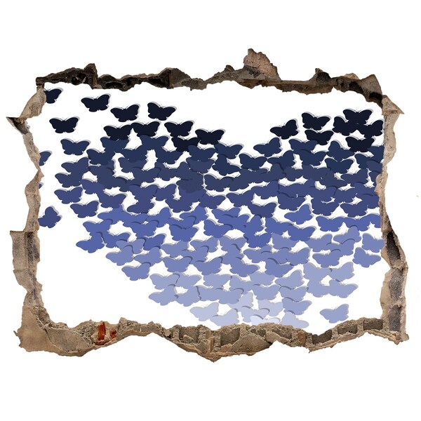 Samoprzylepna naklejka Motyle w niebieskiej głębi