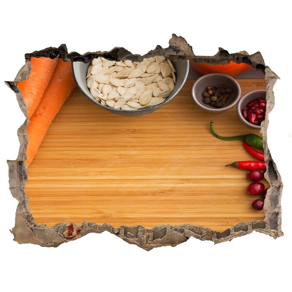 Samoprzylepna naklejka Kuchenny widok zza ściany