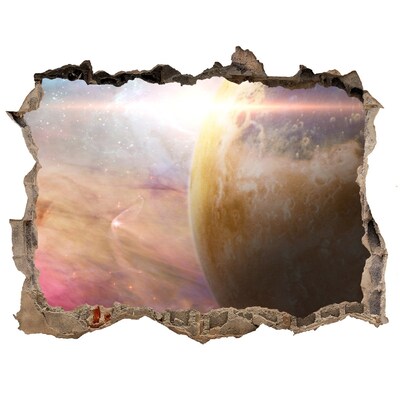 Trampantojo de pared rota efecto profundidad Aventura espacial