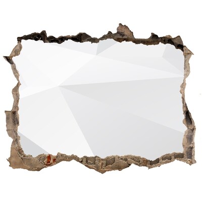 Dziura 3d fototapeta na ścianę Złamana ściana z odbiciem światła
