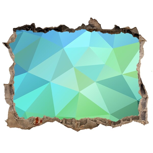 Dziura 3d fototapeta naklejka Wirtualna dziura w ścianie