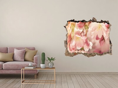 Samoprzylepna dziura na ścianę Kwiatowe marzenie w betonie