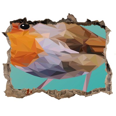 Pegatina agujero en la pared autoadhesiva Pájaro en un agujero en la pared