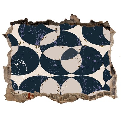 Pegatina de vinilo agujero 3d para pared Diseño moderno de agujero en la pared