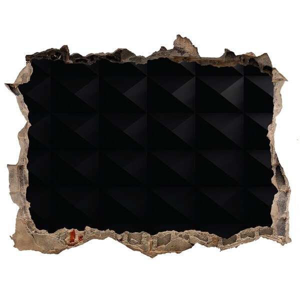 Dziura 3d fototapeta naklejka Czarna dziura w ścianie