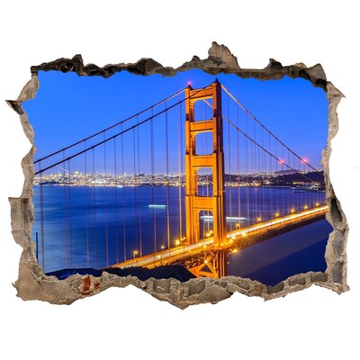 Trampantojo de pared rota efecto profundidad Golden Gate en San Francisco