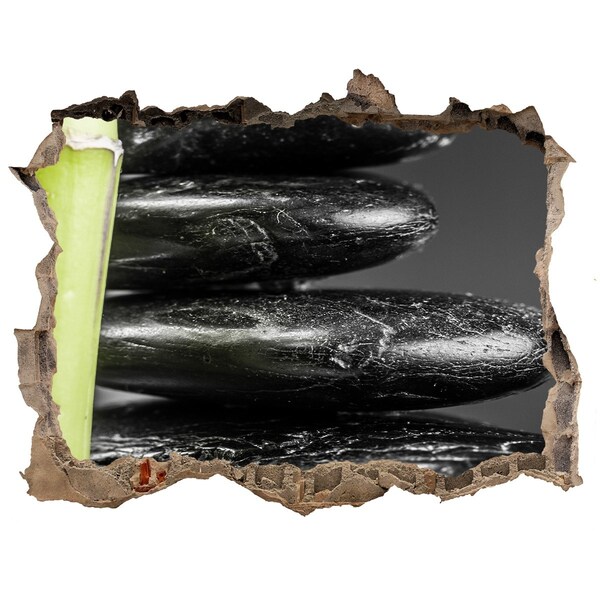 Pegatina de vinilo agujero 3d para pared Piedras de spa