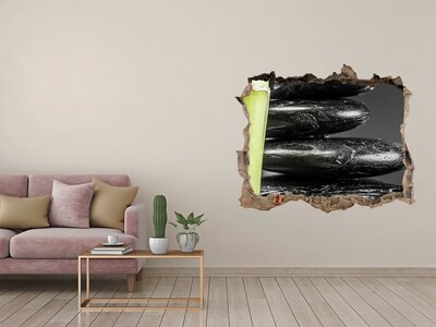 Pegatina de vinilo agujero 3d para pared Piedras de spa