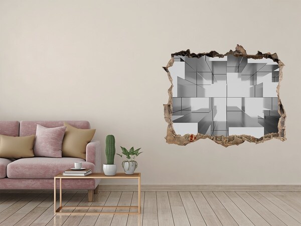 Trampantojo de pared rota efecto profundidad Espacio en hormigón