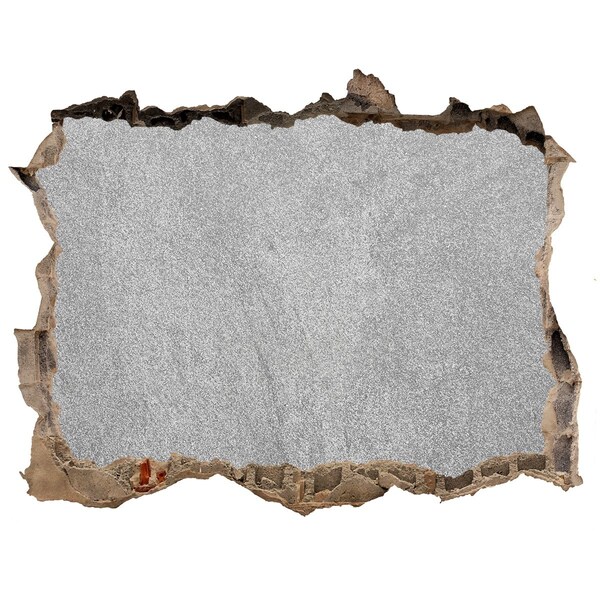 Dziura 3d fototapeta na ścianę Pęknięta ściana z widokiem na beton