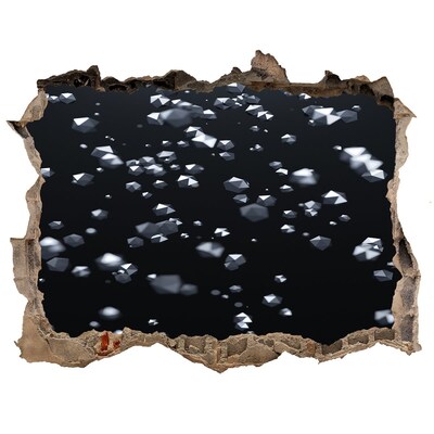 Pegatina de vinilo agujero 3d para pared Profundidad cósmica