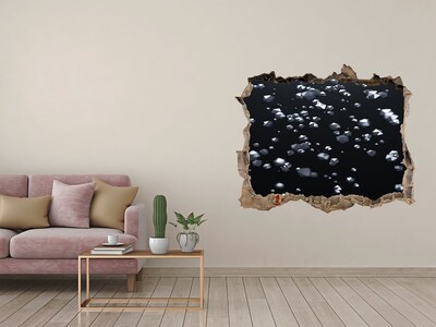 Pegatina de vinilo agujero 3d para pared Profundidad cósmica
